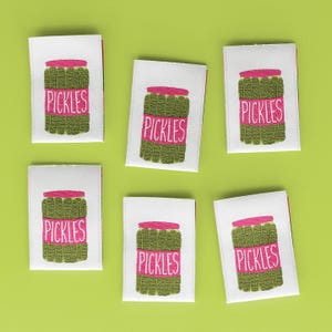 Pickles Sewing Woven Labels: Clothes and Quilts - 6 Pack