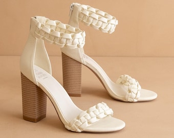 Braided High Heel Sandals, Paracord Dress Shoes