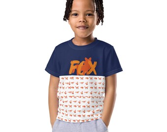 Fox Graphic Tee | Boys Toddler Shirt | Woodland Animal T-Shirt | Youth Fox | Cute Fox Kids Shirt | Forest Animal Tee for Boys | Toddler