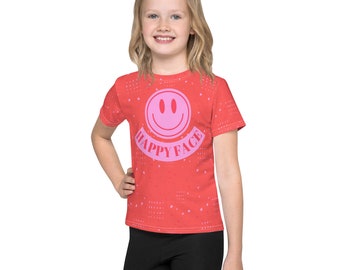 Happy face Shirt, Smiley Face Shirt, Kids crew neck t-shirt