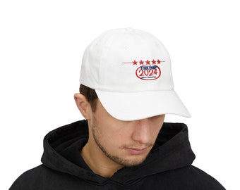 Trump 2024 Supporter Hat | Red MAGA Cap | Classic Adjustable Baseball Cap | USA Patriotic Gear