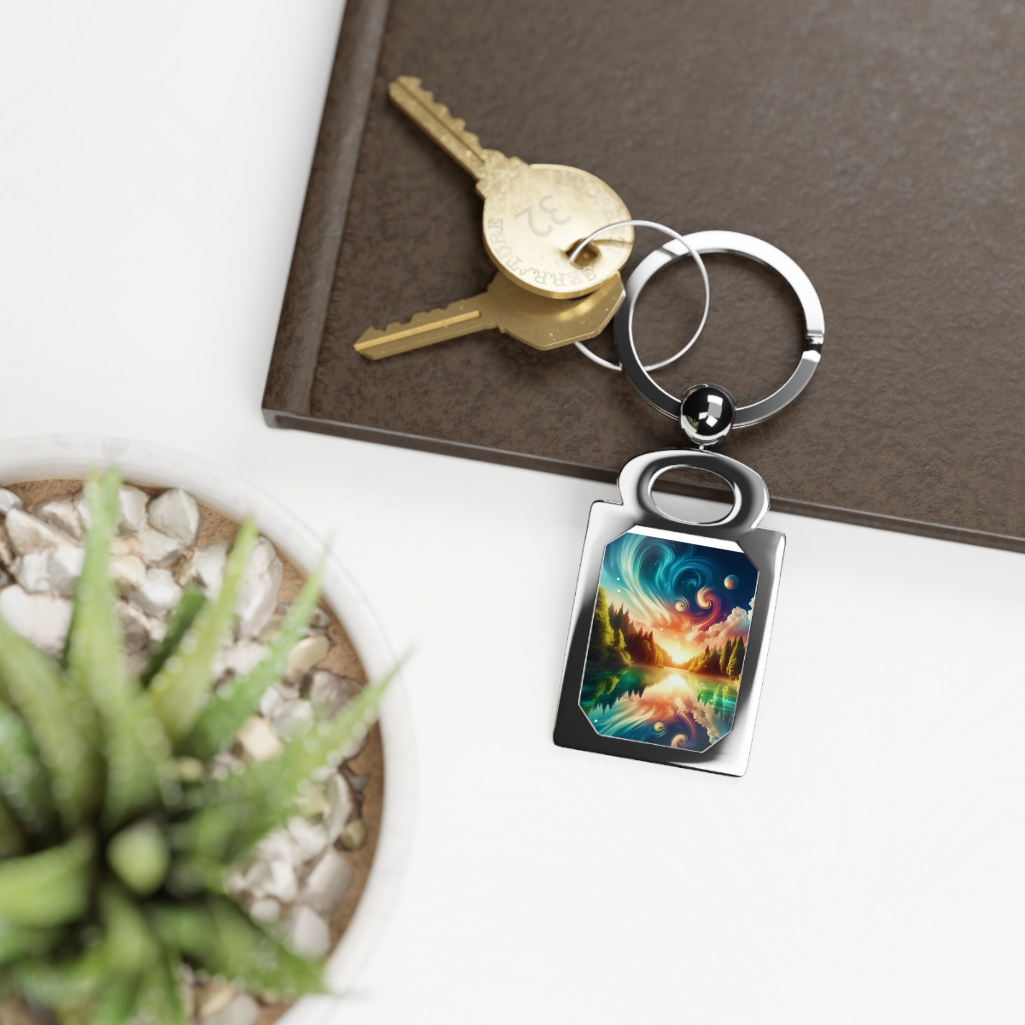 Rectangle Photo Keyring - Etsy