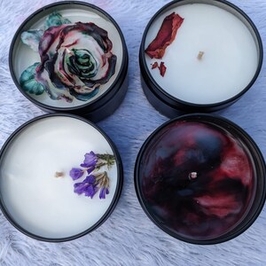 4 Scented Candles Handmade 5 Ounces Each