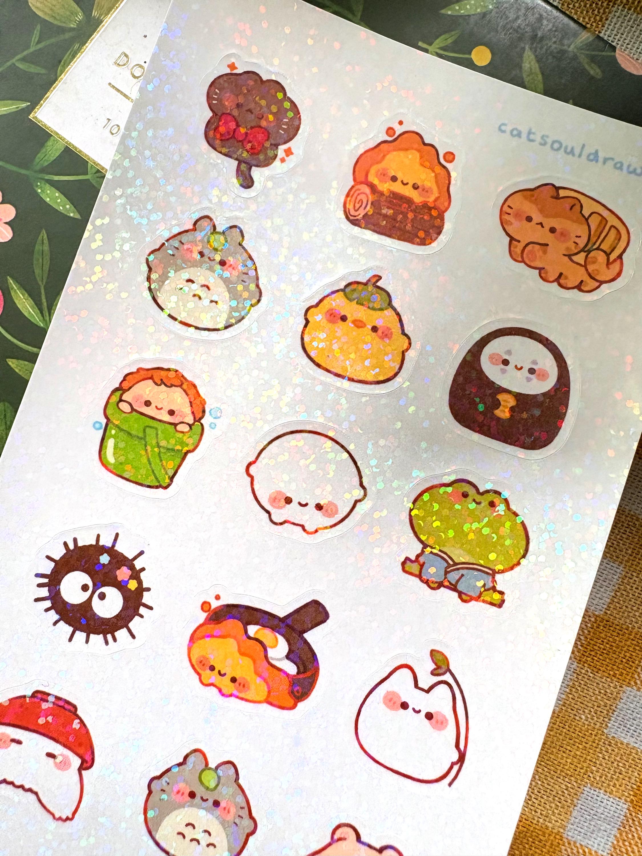 Ghibli Chibis - Holo Sticker Sheet - Etsy