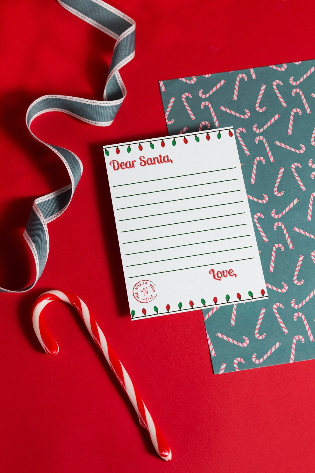 Printable Letter to Santa & Christmas Wish List (PDF Download) - Etsy