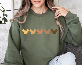 Mickey Sweatshirt, Ombre Mickey Head, Disney Sweatshirt, Disney Urlaub Sweatshirt, Familie Passendes Shirt, Vintage Mickey Sweatshirt