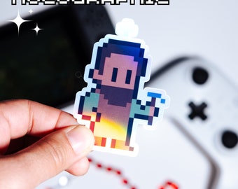 Holographic St. Joseph the Worker Video Game Sticker