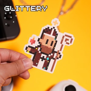 Videojuego Glittery St. Augustine Pegatina