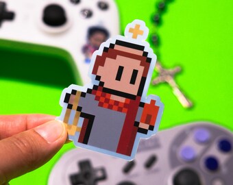 Adesivo de videogame holográfico de Santo Estêvão, o Mártir
