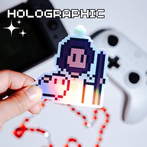 Pegatina holográfica del videojuego Jesús el Buen Pastor