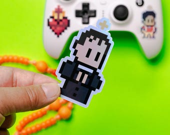 Holographic Saint John Bosco Video Game Sticker