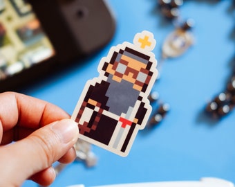 Adesivo de videogame St. Maximilian Kolbe
