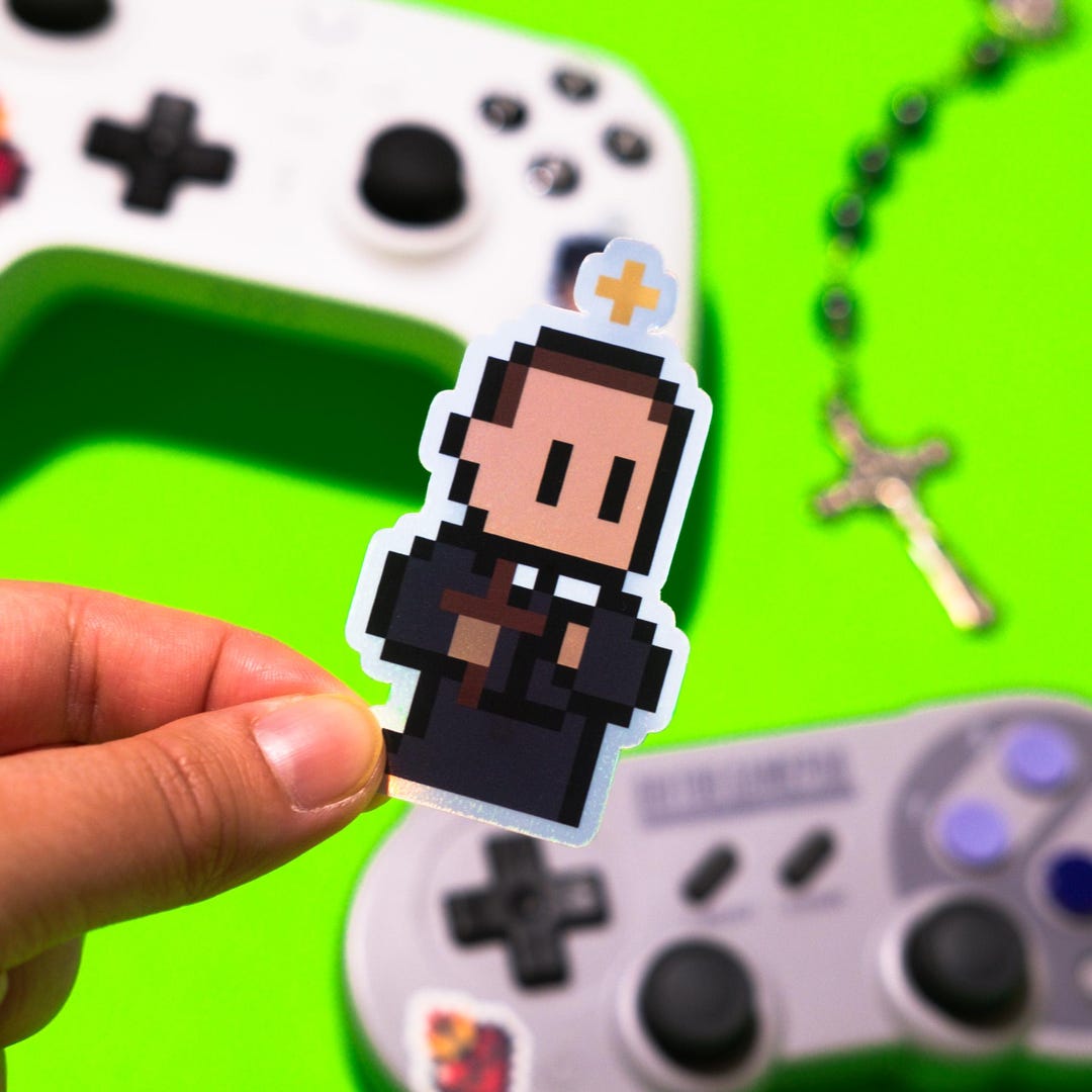 Sheriff Gerald Sticker Holographic St. Gerald Majella Video Game Sticker - Etsy