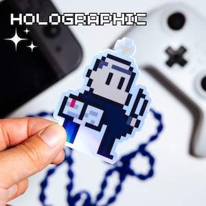 Holographic St. Thomas Aquinas Video Game Sticker