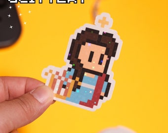 Adesivo de videogame Glittery St. Cecilia