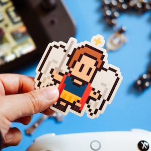 Videojuego de San Miguel Arcángel Pegatina