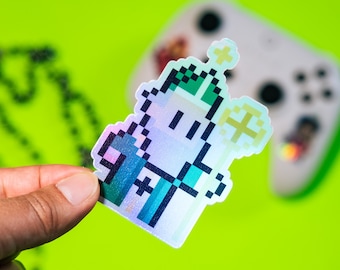 St. Patrick Holographic Video Game Sticker