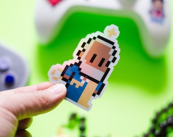 Adesivo de videogame holográfico retrô St. Peter