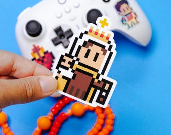 Our Lady of Mt. Carmel Video Game Sticker