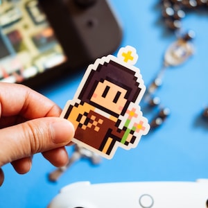 Videojuego Santa Teresa de Lisieux Pegatina