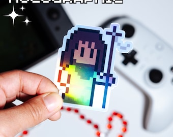Holographic St. John the Baptist Video Game Sticker