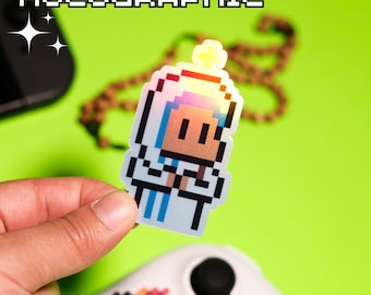 Holographic St. Teresa of Calcutta Video Game Sticker