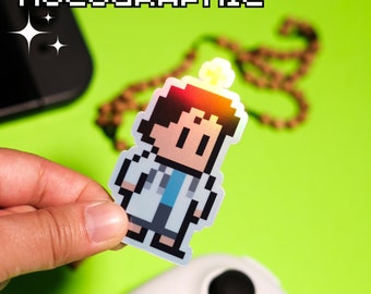 Holographic St. Gianna Molla Video Game Sticker