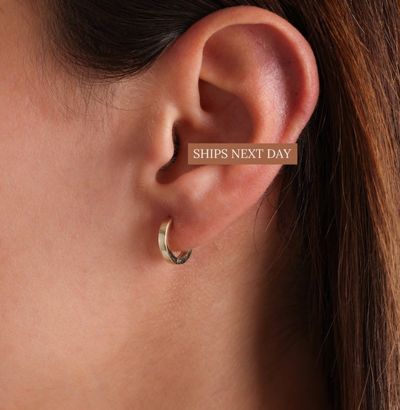 Clip On Earrings For Women Ladies' 925 Sterling Silver Huggie Hoop Earrings With CZ Stones – Clip-On Style Sterling Silver Hoop Earrings For Women - Foto 10