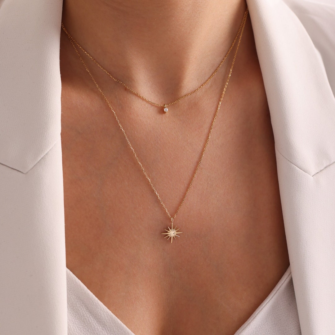 Layered Star Necklace Set By J&S Jewellery