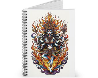 Goddess Kali Journal, Fierce Hindu Art Notebook