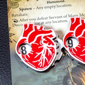 Contadores de salud compatibles con Arkham Horror: contadores magnéticos de salud para monstruos.