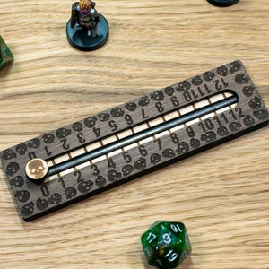 Daggerheart Kompatibler Fear Tracker - Echtholz GM Werkzeug für TTRPGs