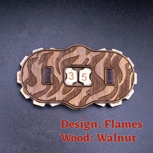 Miniature Hardwood Health Tracker 0-99 - HP Counter for Boards Games ...