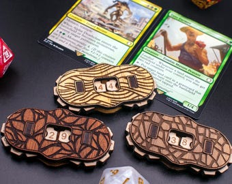 木製3桁MTGライフカウンター、放射状HPトラッカー - Etsy 日本