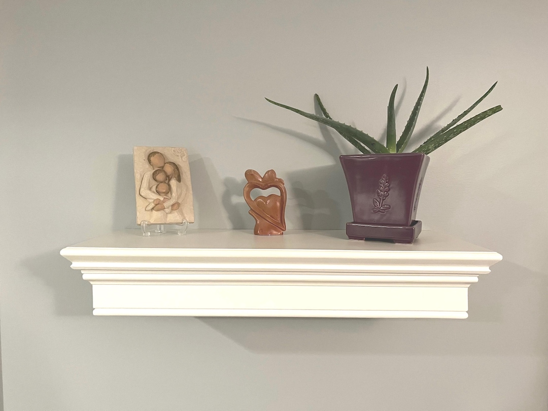 Painted Wall Shelf With Hidden Compartment and RFID Locking System - Etsy
