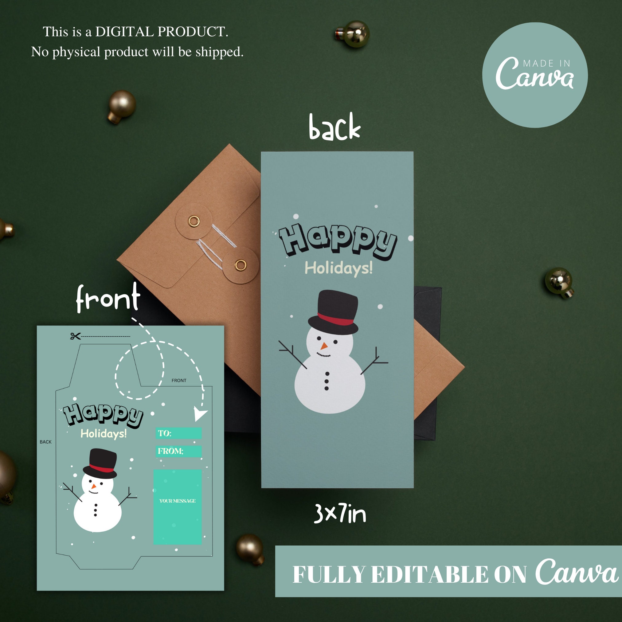 Printable Christmas Money Holder Money Envelope Template Christmas Money Card Printable Money ...