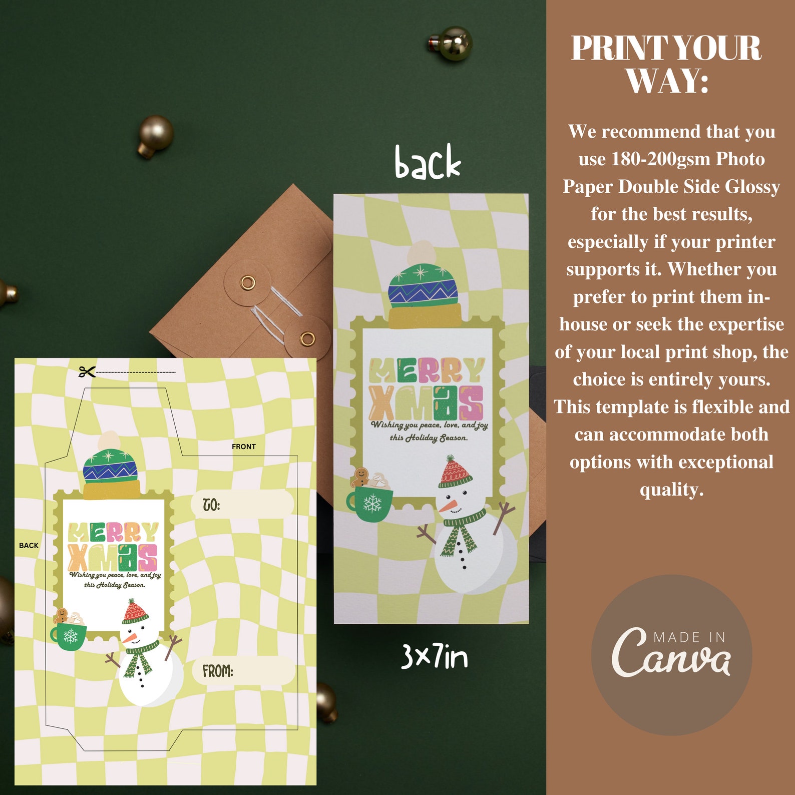 Printable Christmas Money Holder Money Envelope Template Christmas ...