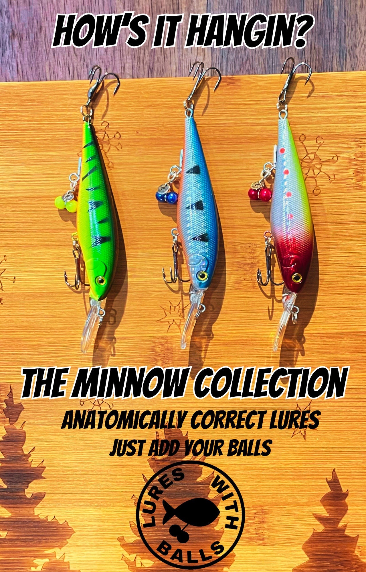 Lures With Balls, Funny Fishing Lure, Funny Fishing Gift, Father Gift,  Gifts for Him, Fishing Lure Gift, Boyfriend Gift, Custom Fishing Lure 