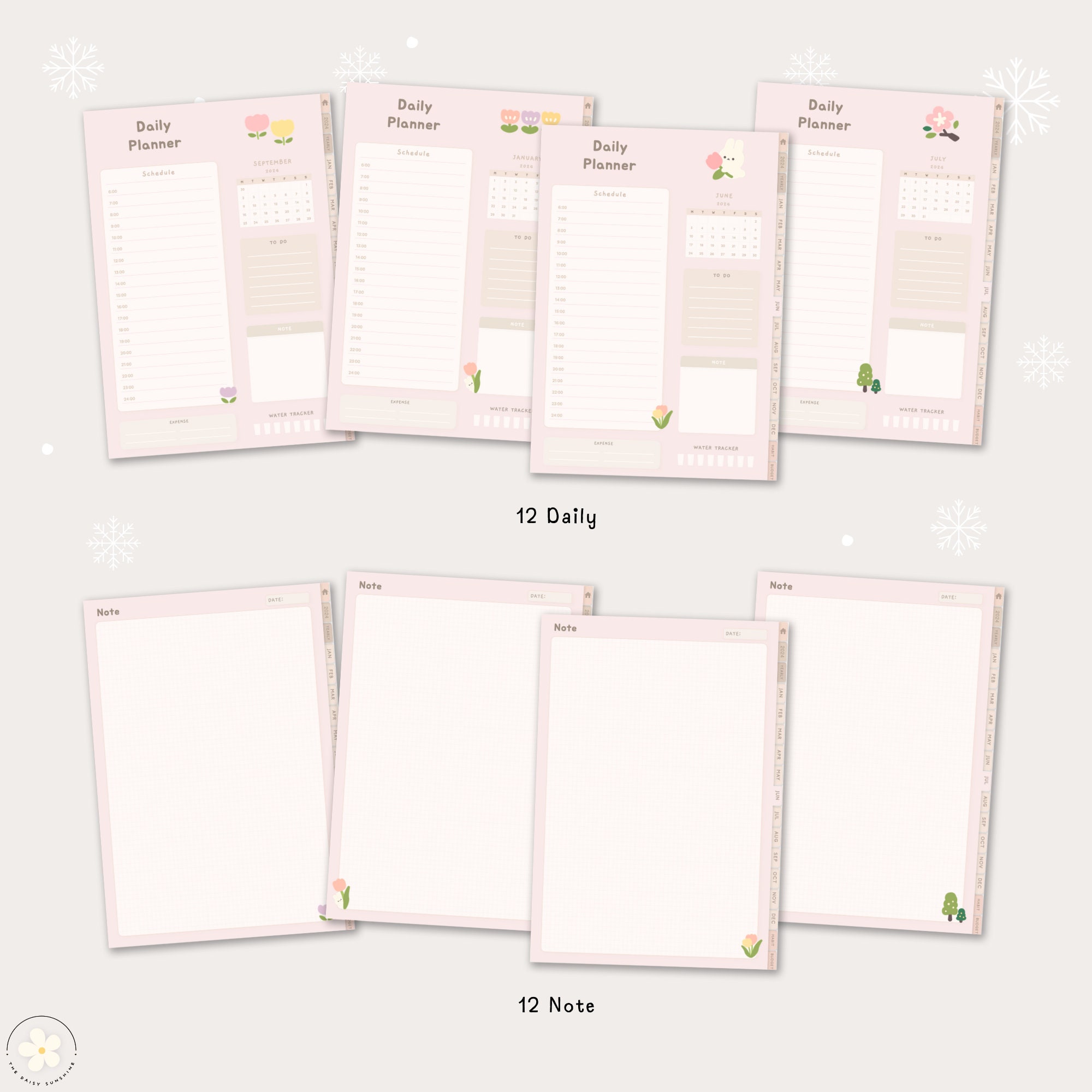 2024 Digital Planner 2024 Portrait Planner 2024 Dated Planner Goodnotes ...