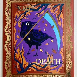 Death Tarot Print | Gold Foil Art Print