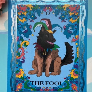 The Fool Tarot Print | Silver Foil Art Print