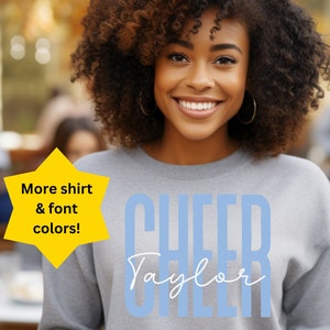 Custom Cheer Coach Sweatshirt, Personalized Coach Gift, Cheer Coach Sweater, Coach Name Sweatshirt, Coach Game Day Shirt, Team Gift,