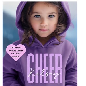 Benutzerdefinierte Kleinkind kleines Kind personalisierte Name jubeln Hoodie, jubeln Wettbewerb, jubeln Shirt, Kind jubeln Geist Kleidung, XS Kind jubeln Geschenk