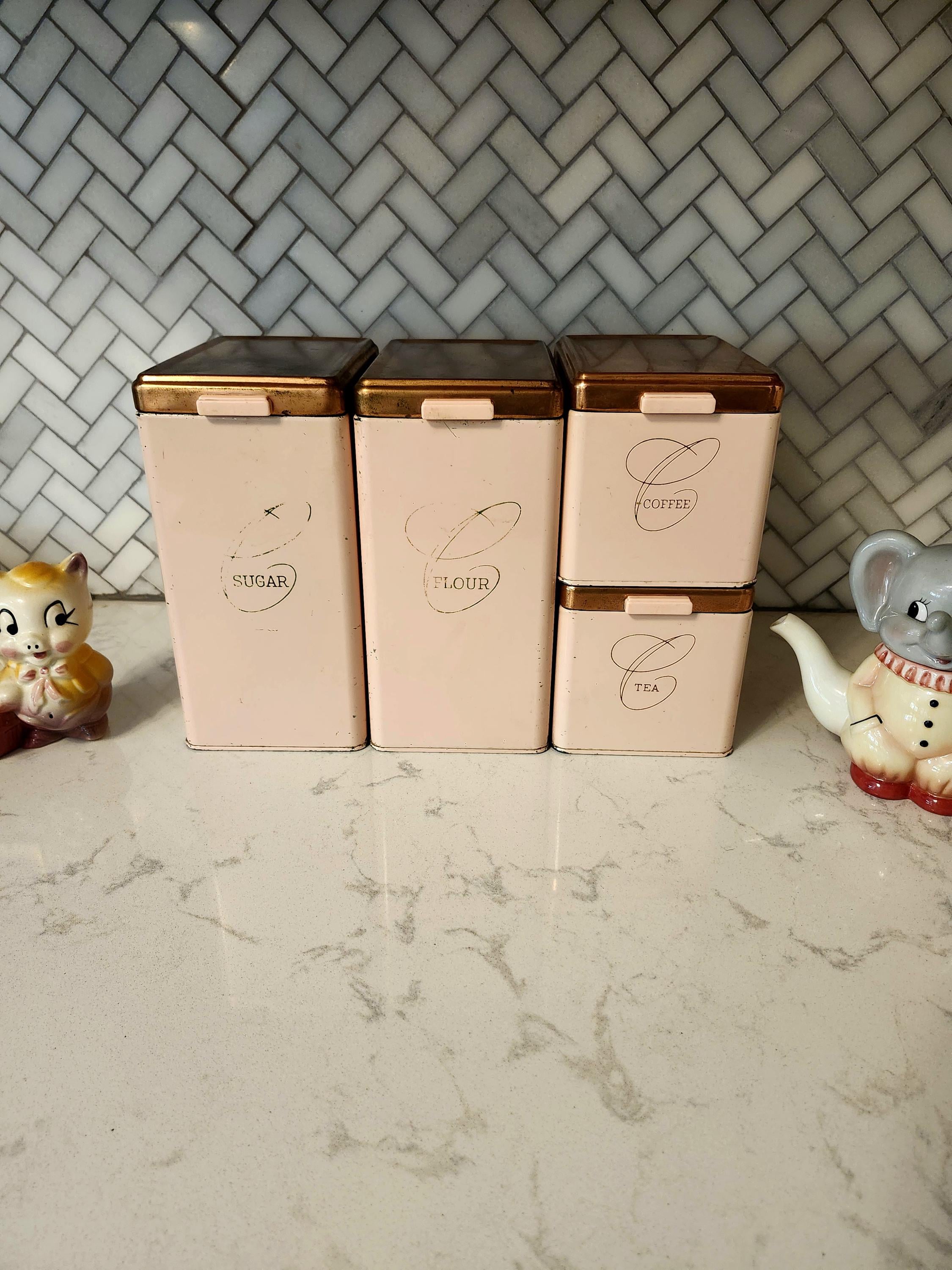 Rare Vintage Canister Set - Etsy