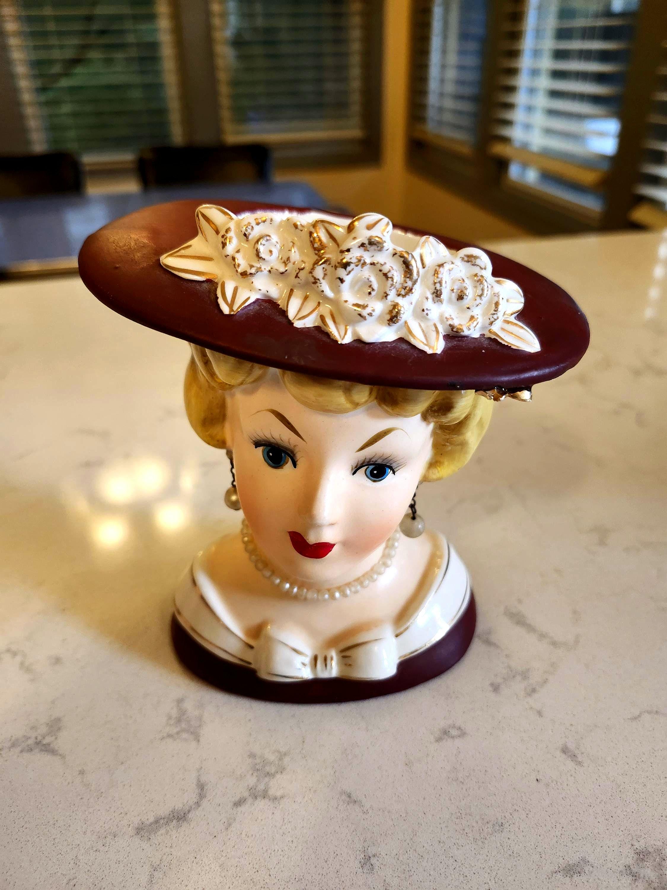 Relpo Lady Head Vase - Etsy