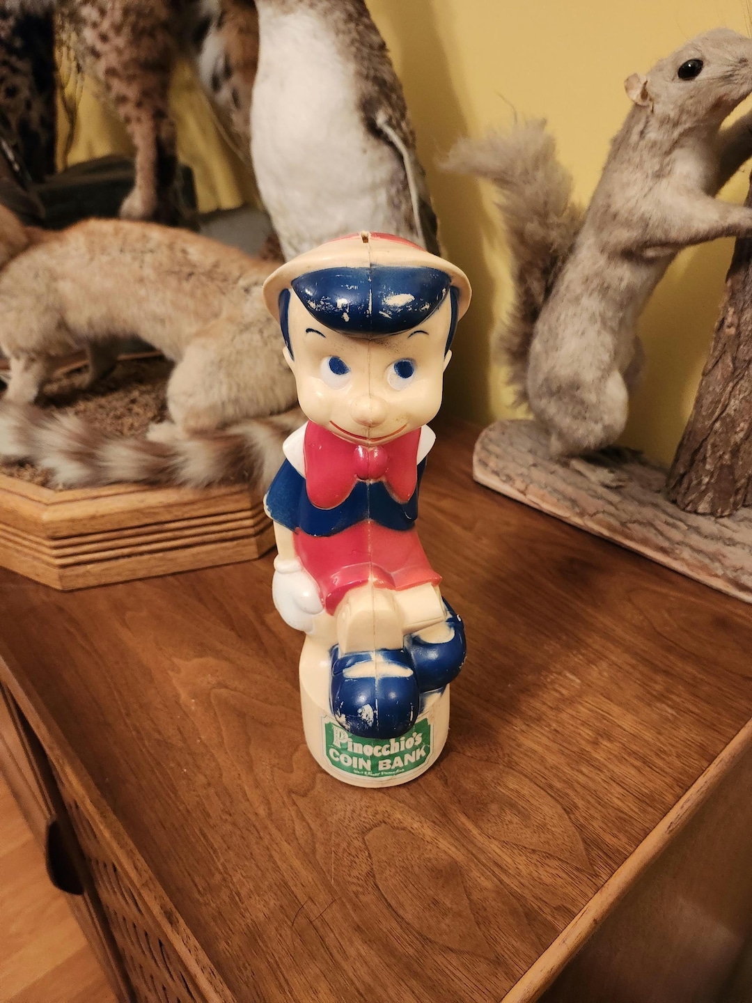 Vintage Disney's Pinocchio Coin Bank - Etsy