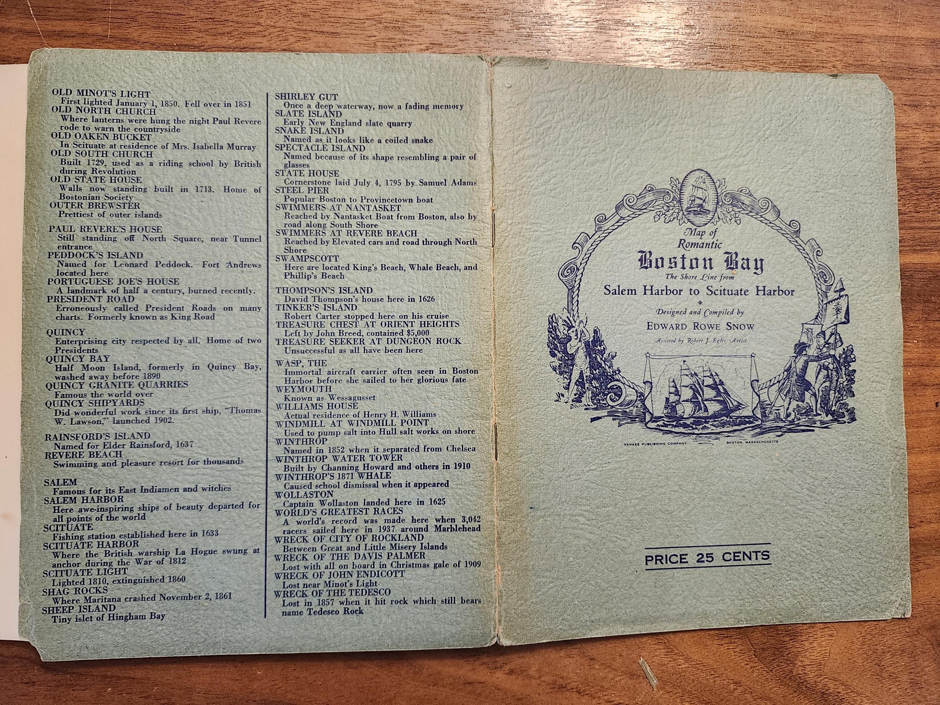 Rare Boston Bay Map: Rare Fold-out Chart, 1944 - Etsy Canada