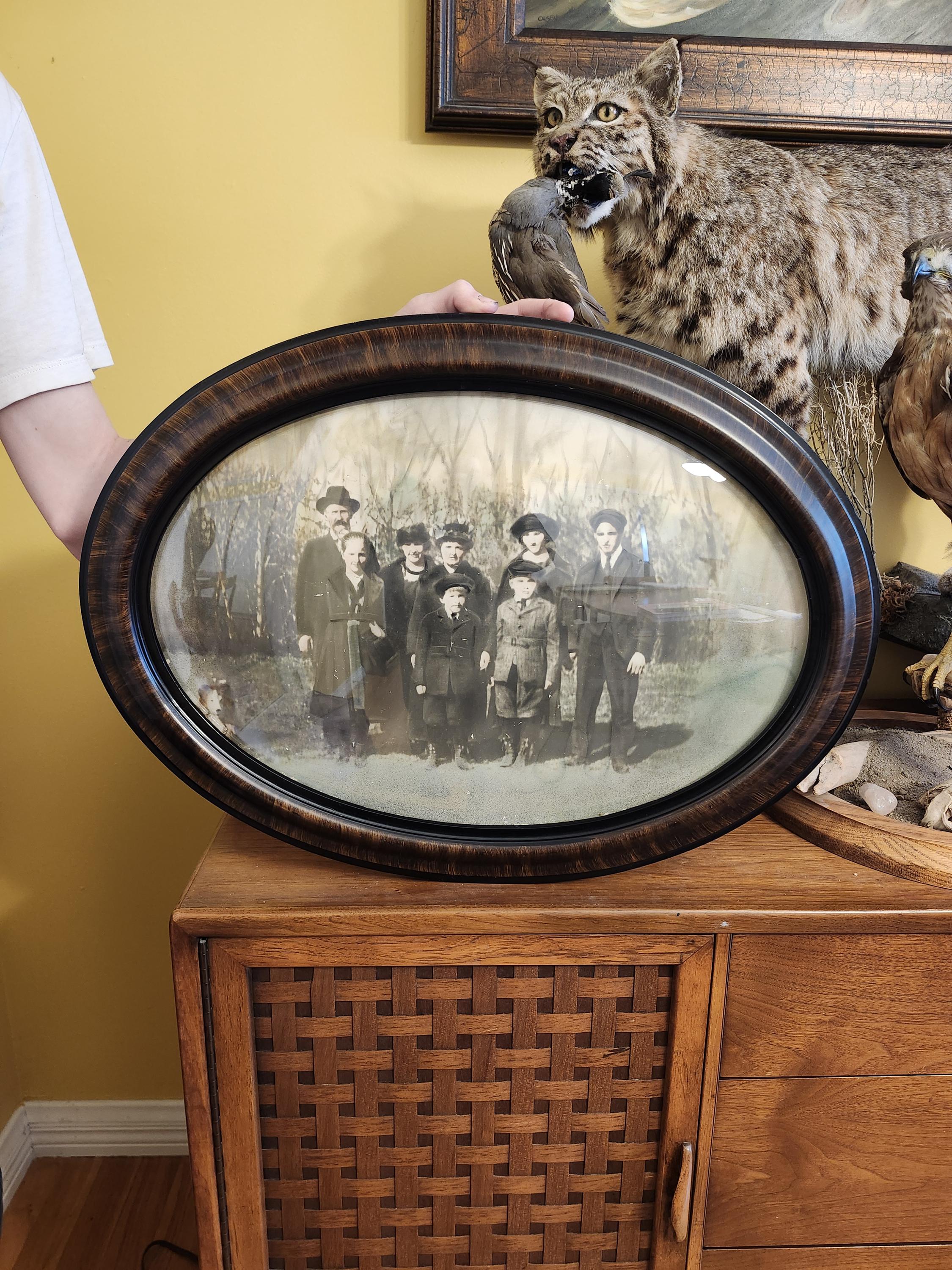 Large Oval Victorian Antique Convex Picture Frame Family Picture - Etsy