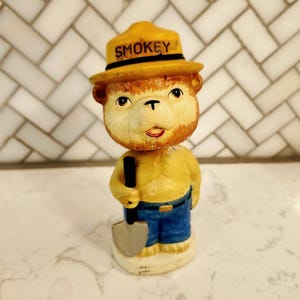 Vintage Smokey the Bear Mini Figurines Set - Etsy