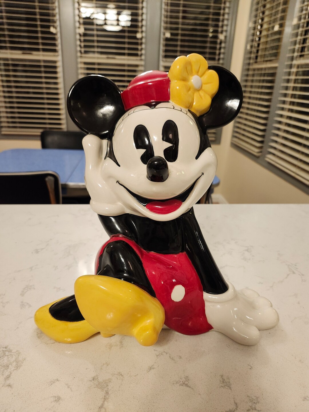 Minnie Mouse Cookie Jar Disney Excellent Condition 1990's Treasure